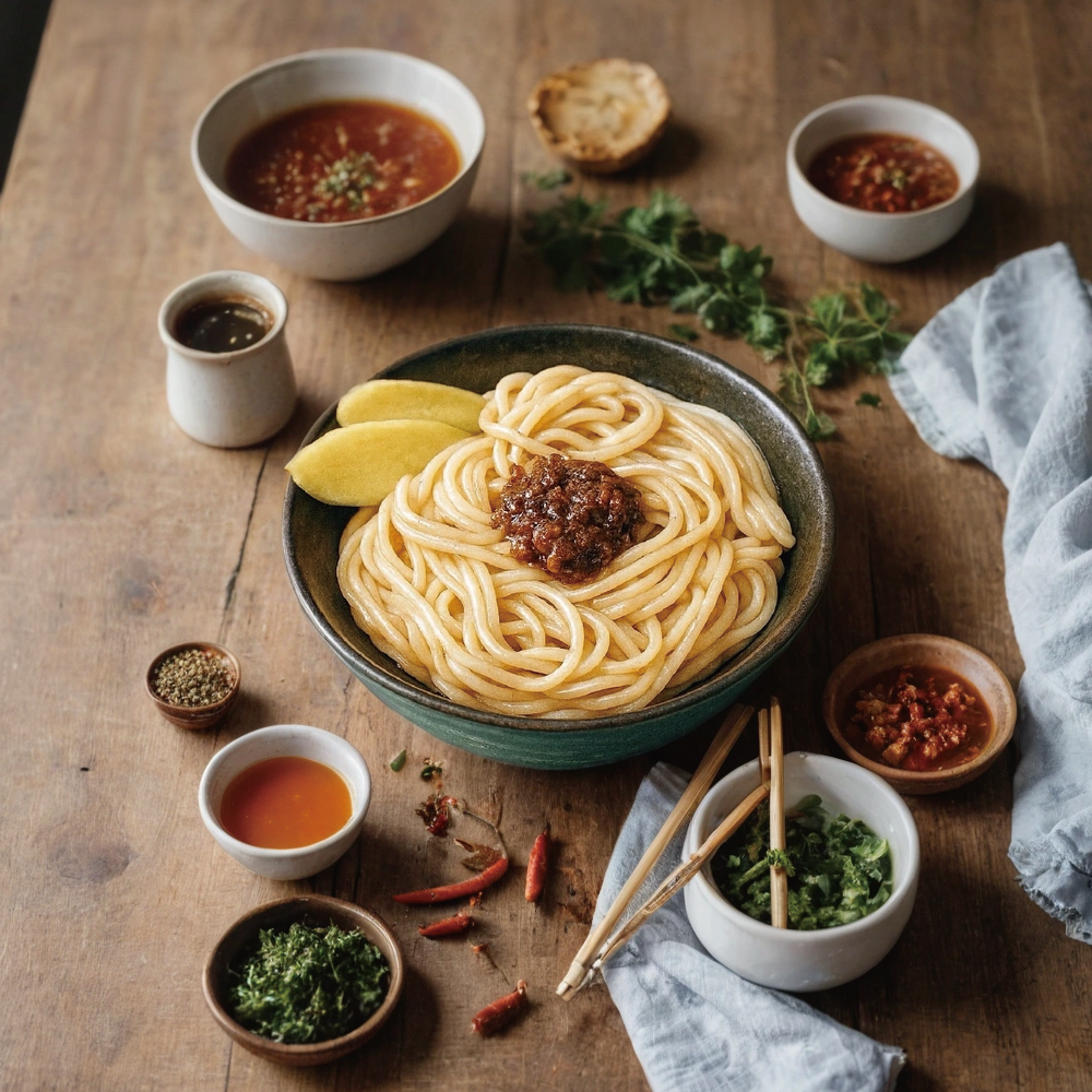 田橋米線-老薑麻油拌米線(3入)【低鈉、無麩質、無添加的純淨米線】